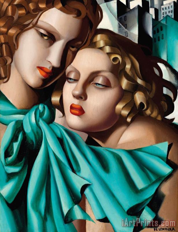Les Jeunes Filles painting - tamara de lempicka Les Jeunes Filles Art Print Les Jeunes Filles painting - tamara de lempicka Les Jeunes Filles Art Print