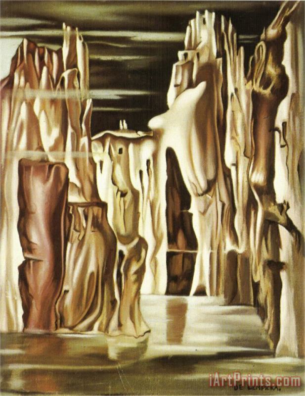Paysage Surrealiste painting - tamara de lempicka Paysage Surrealiste Art Print