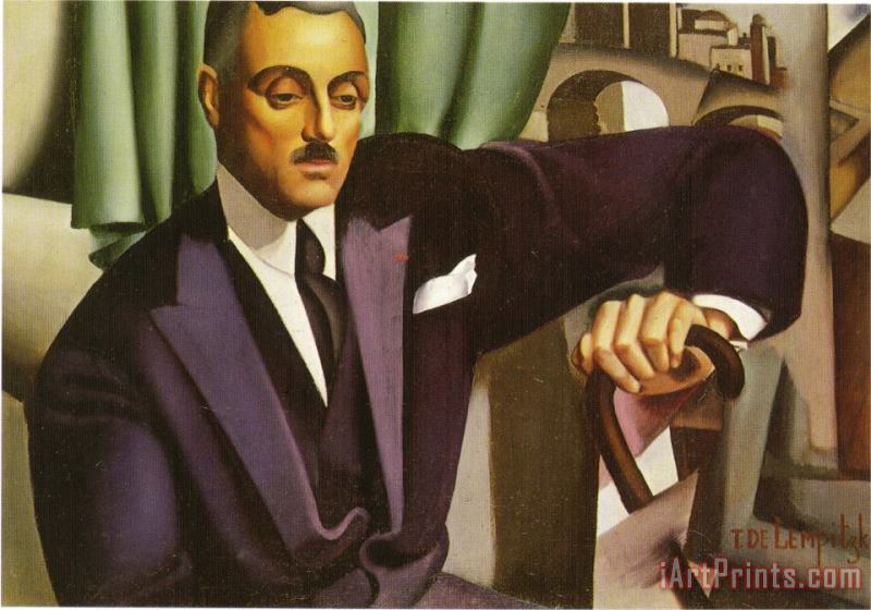tamara de lempicka Portrait Du Prince Eristoff 1925 Art Painting