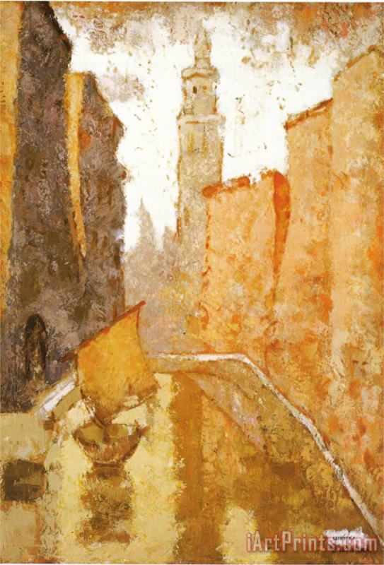 Venise 1960 painting - tamara de lempicka Venise 1960 Art Print