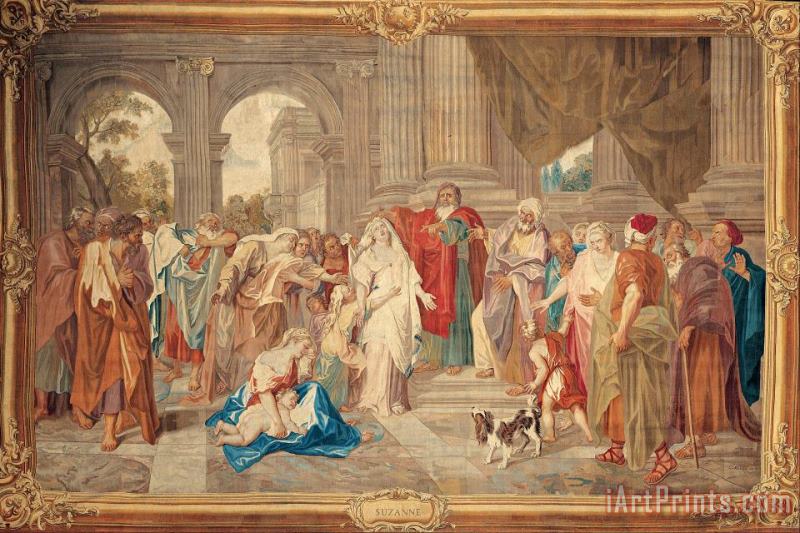 The Gobelins Manufactory Susannah Accused of Adultery Art Print