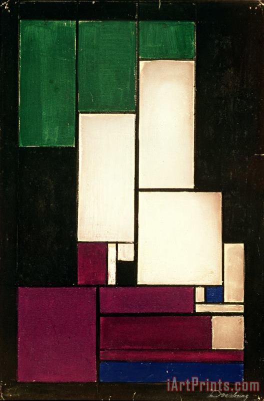 Composition painting - Theo van Doesburg Composition Art Print
