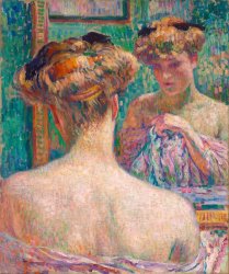 Theo van Rysselberghe Buste De Nu, De Dos, Devant La Glace Nu Blond Ou Nu De Dos (devant La Glace)