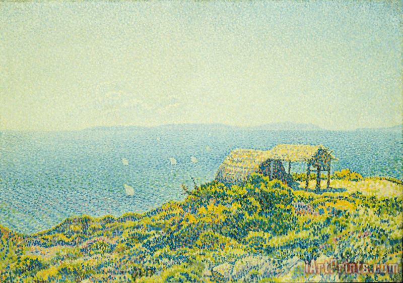 Theo van Rysselberghe L'Ile du Levant vu du Cap Benat Art Painting