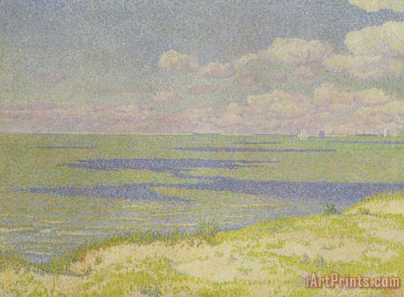 Theo van Rysselberghe View of the River Scheldt Art Print
