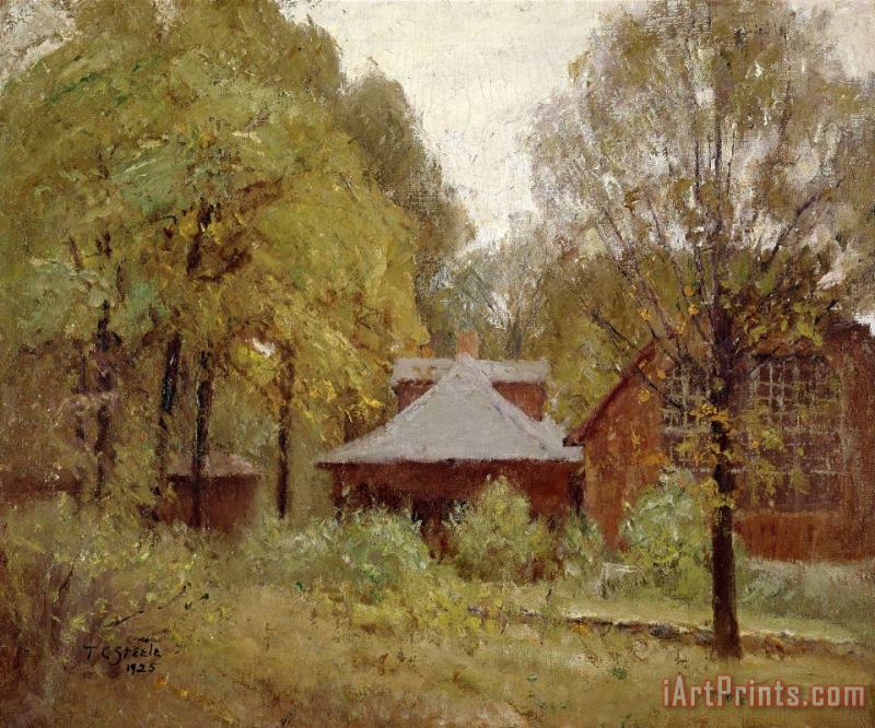 Theodore Clement Steele The Studio & Cottage Art Painting