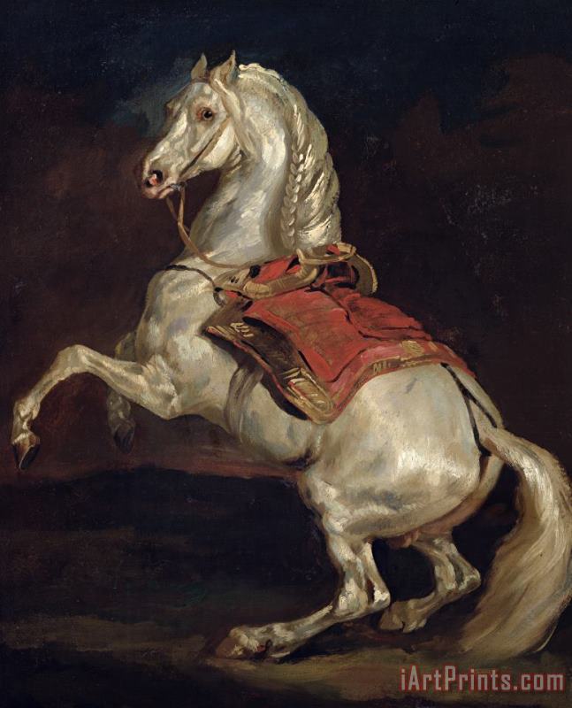 Theodore Gericault Napoleon's Stallion Tamerlan Art Painting