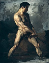 Theodore Gericault Study of a Male Nude