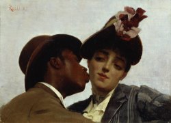 Theodore Jacques Ralli The Kiss painting