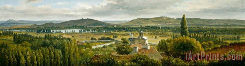 Panoramic View of The Ile De France painting - Theodore Rousseau Panoramic View of The Ile De France Art Print