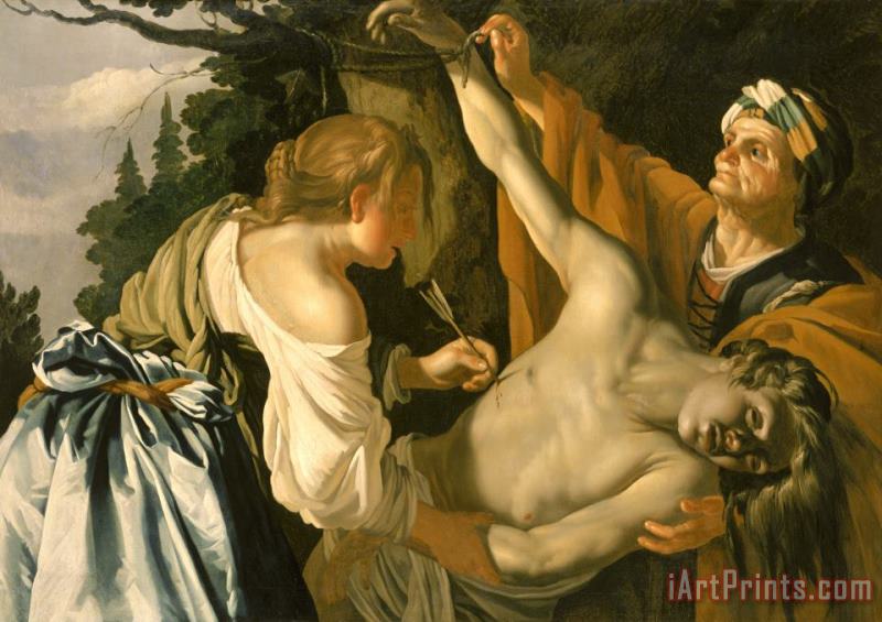 Theodore van Baburen The Nursing of Saint Sebastian Art Painting