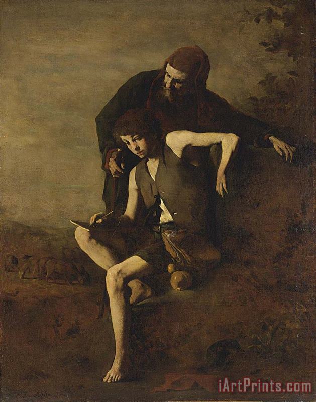 Theodule Augustine Ribot Cimabue Teaching Giotto to Draw Art Painting