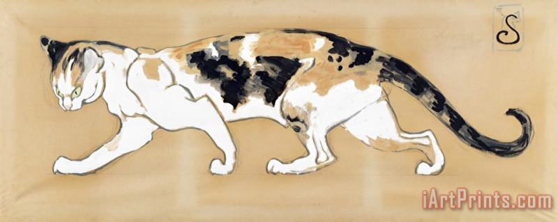 Theophile Alexandre Steinlen The Cat Art Print