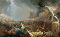 Architecture Art for sale - The Course of Empire - Destruction by Thomas Cole