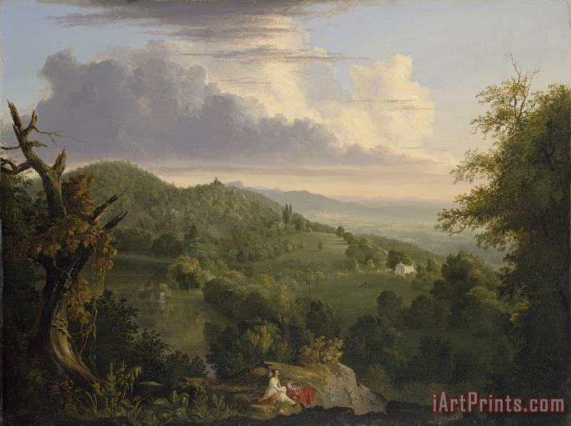 View of Monte Video, The Seat of Daniel Wadsworth painting - Thomas Cole View of Monte Video, The Seat of Daniel Wadsworth Art Print