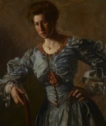 Thomas Cowperthwait Eakins Portrait Of Elizabeth L Burton painting