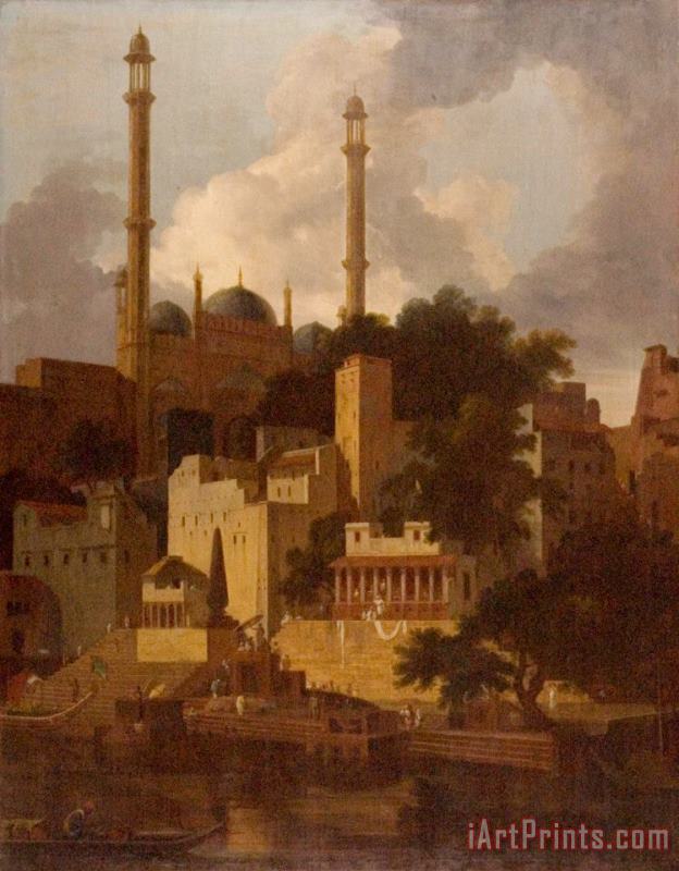Thomas Daniell Aurangzeb's Mosque Art Painting