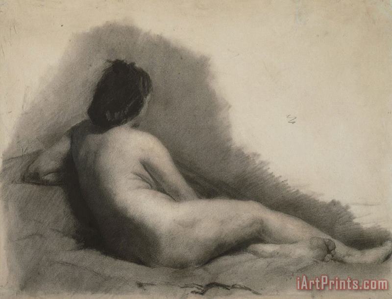 Nude Woman Drawing painting - Thomas Eakins Nude Woman Drawing Art Print
