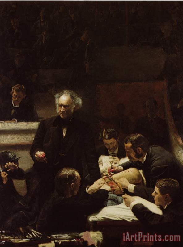 The Gross Clinic painting - Thomas Eakins The Gross Clinic Art Print