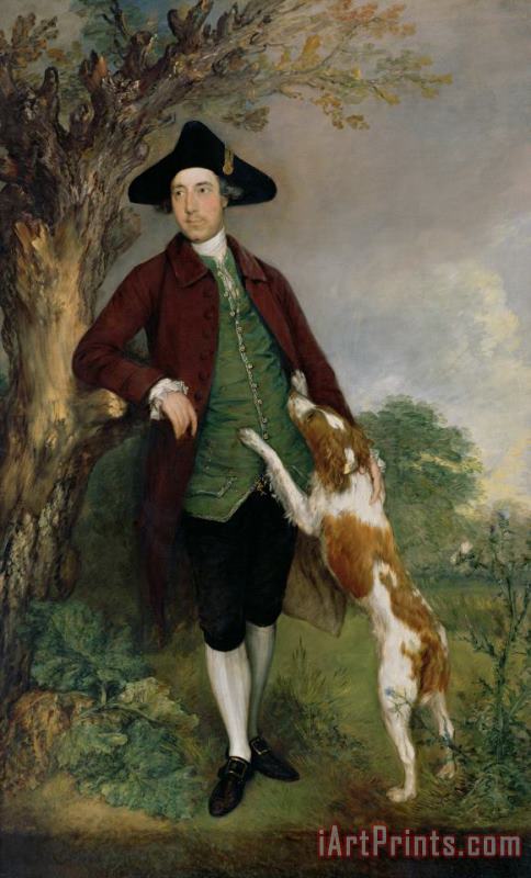Portrait of George Venables Vernon painting - Thomas Gainsborough Portrait of George Venables Vernon Art Print