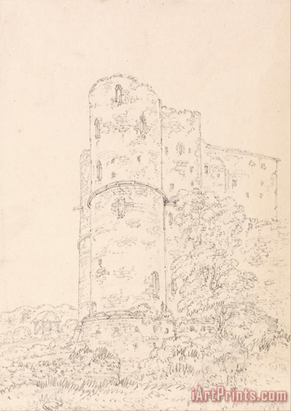 Thomas Girtin Saltwood Castle, Kent Art Print