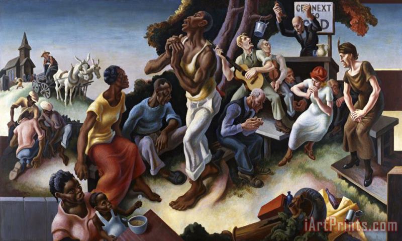 The Arts of Life in America: Arts of The South painting - Thomas Hart Benton The Arts of Life in America: Arts of The South Art Print