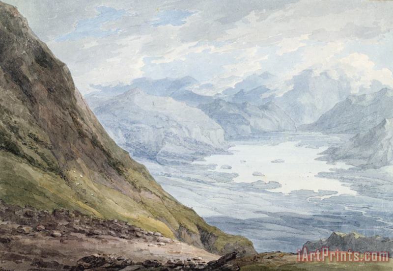 Thomas Hearne View from Skiddaw over Derwentwater Art Painting