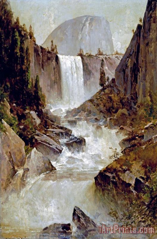 Thomas Hill Vernal Falls, Yosemite Art Print