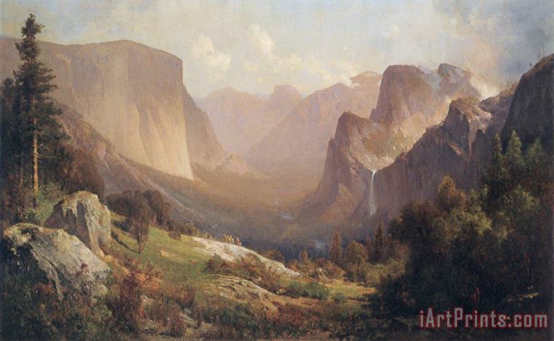 Thomas Hill View of Yosemite Valley Art Print