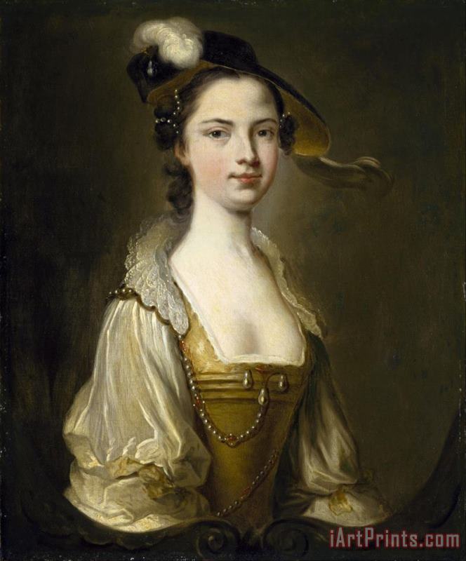 Thomas Hudson Portrait of a Lady Art Painting