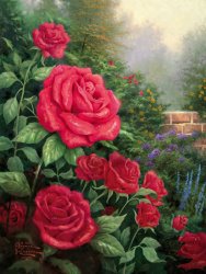 Thomas Kinkade A Perfect Red Rose