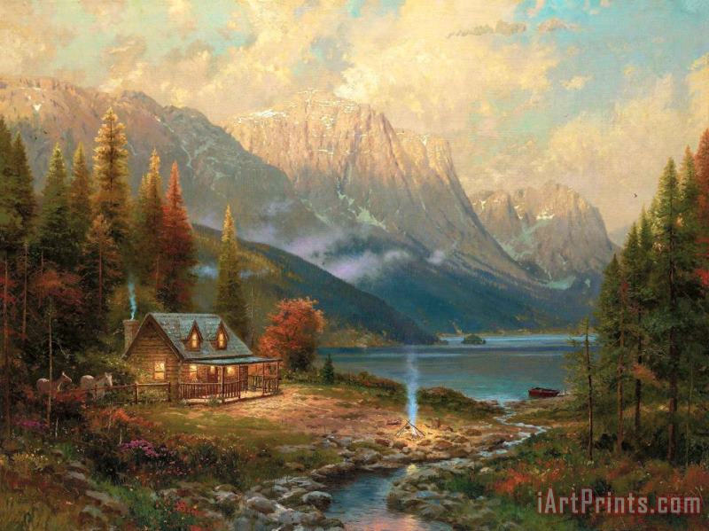 Beginning of a Perfect Day painting - Thomas Kinkade Beginning of a Perfect Day Art Print