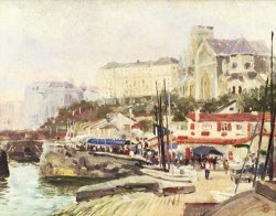 Thomas Kinkade Biarritz painting