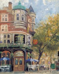 Thomas Kinkade Bloomsbury Cafe