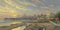 Thomas Kinkade Capitola Sunset painting