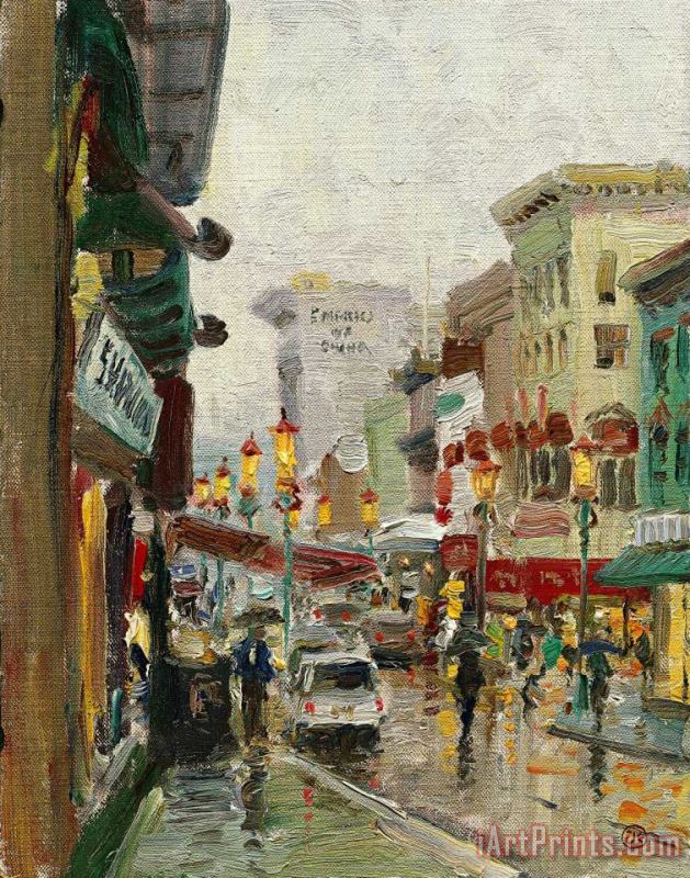 Thomas Kinkade Chinatown, San Francisco Art Painting