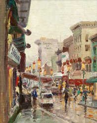 Thomas Kinkade Chinatown, San Francisco painting
