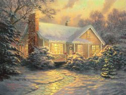 graceland christmas thomas kinkade