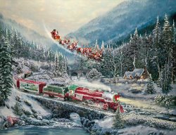 Thomas Kinkade Christmas Light Express