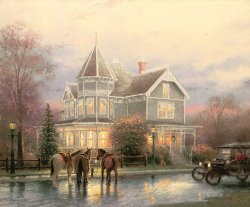 Thomas Kinkade Christmas Memories painting