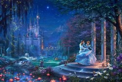Thomas Kinkade Dancing in The Starlight Cinderella