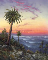 Thomas Kinkade Desert Sunset painting