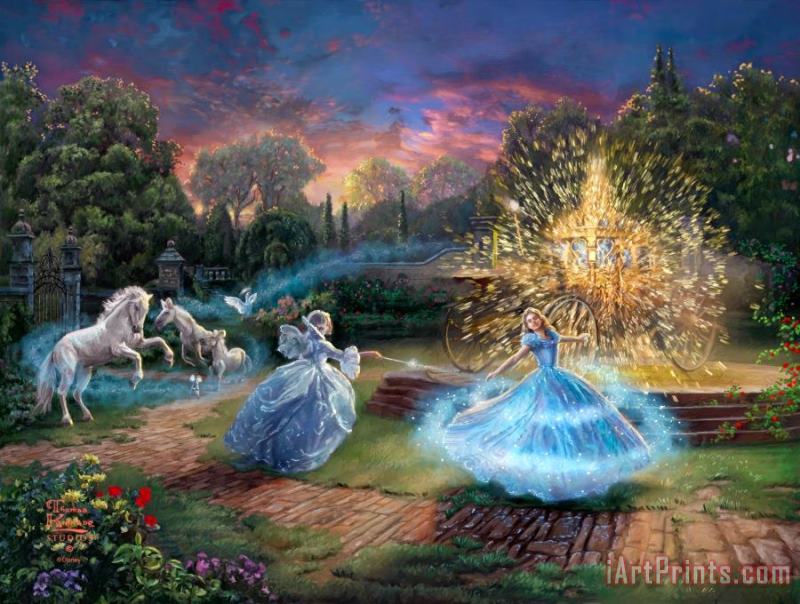 Disney Wishes Granted painting - Thomas Kinkade Disney Wishes Granted Art Print