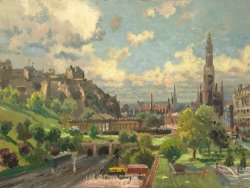 Thomas Kinkade Edinburgh, Scotland painting