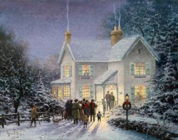 Thomas Kinkade Evening Carolers