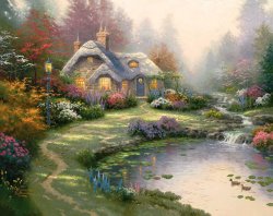 Thomas Kinkade Everett's Cottage