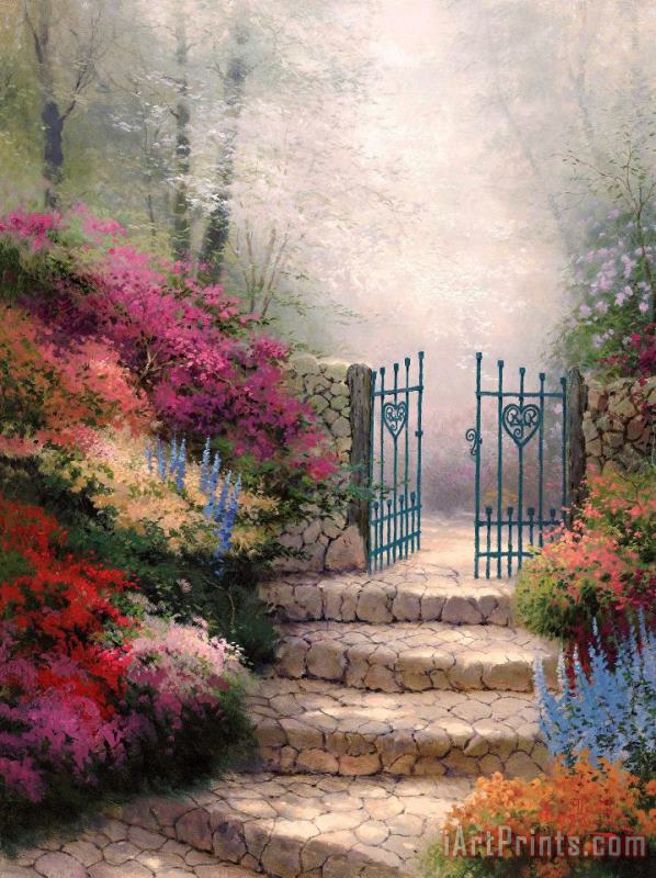 Garden of Promise painting - Thomas Kinkade Garden of Promise Art Print