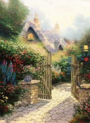 Thomas Kinkade Hidden Cottage Ii painting