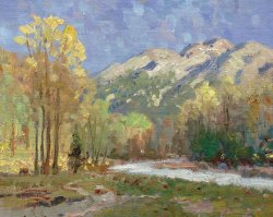 Thomas Kinkade High Country Meadow painting