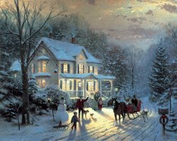 Thomas Kinkade Home for The Holidays